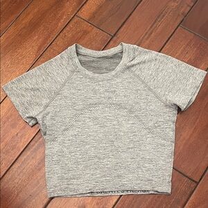 lululemon athletica Heather Grey Kids Short Sleeve Active Tee